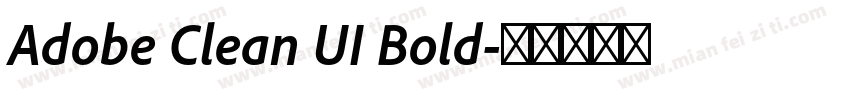 Adobe Clean UI Bold字体转换